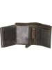 Billy the Kid Hunter Geldbörse RFID Leder 8 cm khaki-brown