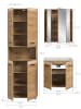 ebuy24 Badmöbelset Ice Eiche 135 x 46 cm