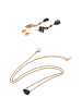 faina Women Jewelry Set in rose gold navy