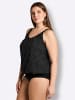 sheego Tankini-Oberteil in schwarz-weiß-getupft
