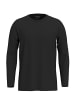 SELECTED HOMME Legeres Langarm Shirt Dunner Longsleeve SLHASPEN in Schwarz