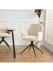 home24 Drehbarer Armlehnenstuhl Duber in Beige