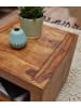 FineBuy Couchtisch in Braun / Sheesham / 50x50x45