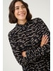 Kaffe Kleid KAluna Regular fit in Black/Beige Abstract Print