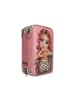 Depesche 3-Fach Federtasche LEOHEART mit Schleifen TOPModel 7,5 x 13 x 20 cm rosa in rosa