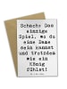 Mr. & Mrs. Panda Klappkarte Spruch Schach Dame und König mit Spruch in Weiß