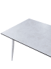 Beliani Esstisch TOLENTINO in Grau/Weiß - (W) 90 x (H) 75 x (L) 180 cm