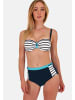 SUNFLAIR Mix&Match Bikini Hose in nachtblau/weiß