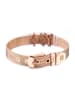 Steel_Art Mesh Armkette für Frauen Mesh Armband poliert in rosegoldfarben