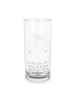 Mr. & Mrs. Panda Wasserbecher Pinguin Liebe mit Spruch in Transparent