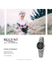 Regent Armbanduhr-Analog silber klein (ca. 28,5mm) Regent Metallarmband