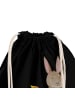 Mr. & Mrs. Panda Jutebeutel Hase Eier Malen mit Spruch in Schwarz