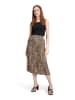 Betty Barclay Plisseerock mit Gummizug in Beige/Schwarz