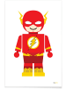 Juniqe Poster "Flash Toy" in Gelb & Rot