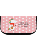 Mr. & Mrs. Panda Kosmetiktasche Einhorn Pilz mit Spruch in Rot Pastell