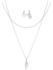 Elli Halskette 925 Sterling Silber Engel, Flügel, Herz, Love-Schriftzug in Silber