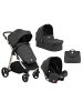 Kikkaboo Kinderwagen 3 in 1 Ugo in schwarz