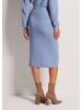 MADELEINE Eleganter Strickrock mit Schlupfbund in rauchblau