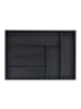 relaxdays Besteckkasten in Schwarz - (B)43 x (H)5 x (T)30,5 cm