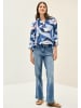 Cecil Lange Hemdbluse mit Print in Blau