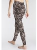 H.I.S Leggings in schwarz mit Leodruck
