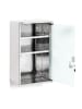 relaxdays Medizinschrank in Silber - (B)30 x (H)50,5 x (T)18 cm
