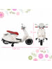 HOMCOM Elektromotorrad 3-6 Jahre Kinder Weiß