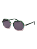 comma Frauen Sonnenbrille Geometrisch Grün