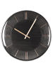 Beliani Wanduhr DAROCA in Schwarz/Kupfer - (W) 34 x (H) 34 x (L) 3 cm