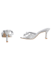 Ital-Design High-Heel Sandalette in Silber