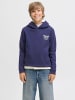 JACK & JONES Junior Hoodie JORNORREBRO TYPO BACK SWEAT HOOD JNR in ocean cavern