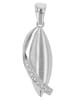 Adeliás Damen Anhänger aus 333 Gold mit Zirkonia in silber