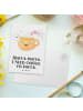 Mr. & Mrs. Panda Postkarte Kaffee Gespenst mit Spruch in Weiß