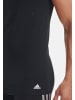 Adidas Sportswear Unterhemd / Tanktop Active Flex Cotton 3 Stripes in Schwarz