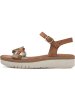 Tamaris Keilsandaletten in cognac comb
