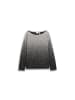 Tom Tailor Pullover in black grey degrade design