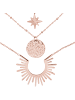 Steel_Art Layering Halskette Frauen Drusa rose goldfarben in rosegoldfarben
