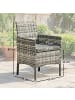 Outsunny Rattanstühle,58L x 62B x 87H cm,Grau