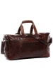 SID & VAIN Leder-Reisetasche Leder Weekender Unisex BRISTOLSIDE in braun