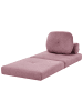 Beliani Schlafsofa OLDEN in Rosa - (W) 81 x (H) 54 x (L) 91 cm