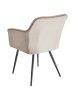 Beliani 2er-Set Esszimmerstuhl JASMIN in Beige/Schwarz