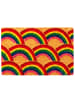 relaxdays Fußmatte "Regenbogen" in Mehrfarbig - 60 x 40 cm