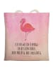 Mr. & Mrs. Panda Alltagstasche Flamingo Classic mit Spruch in Aquarell Pink
