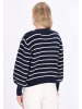 DreiMaster Women Sweater in navy offwhite