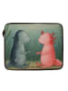 Mr. & Mrs. Panda Hülle Laptop Axolotl Liebe Design ohne Spruch in Weiß