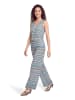 CARTOON Jumpsuit mit Westenteil in Blue/Camel