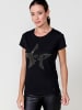 KOROSHI Women short sleeve t-shirt in SCHWARZ