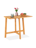 relaxdays Klapptisch in Natur - (B)80 x (H)73 x (T)50 cm
