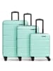 Franky Munich 4.0 4 Rollen Kofferset 3-teilig mit Dehnfalte in mint shiny