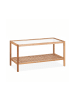 relaxdays Beistelltisch in Natur - (B)80 x (H)40 x (T)40 cm